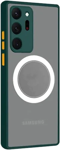 Vista 7 de Doowear Funda magnética para Galaxy Note 20 Ultra [compatible con cargador Magsafe], inalámbrica, antiarañazos, a prueba de golpes, protección