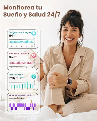 Vista 4 de Relojes inteligentes de 1.83 pulgadas para mujer (Android/iPhone)