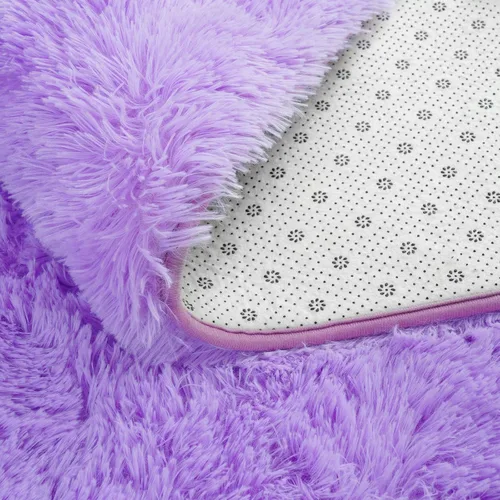 Vista 221 de Softlife Alfombra naranja para dormitorio, alfombra de felpa esponjosa para sala de estar para niñas, alfombra lanuda para niños, alfombra suave