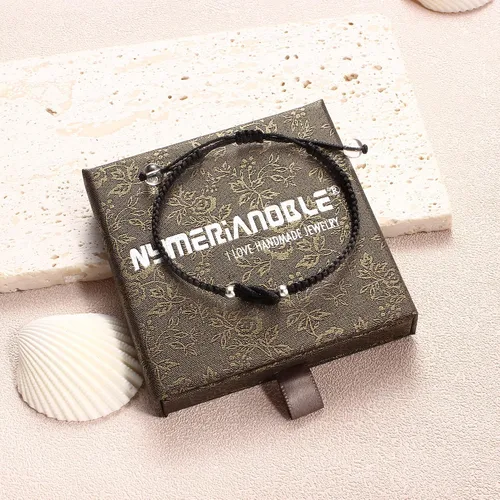 Vista 52 de Pulseras hechas a mano, pulseras para mujeres y hombres, pulsera ajustable con inicial, regalos de joyería para mamá, esposa, novia, ella, amigos