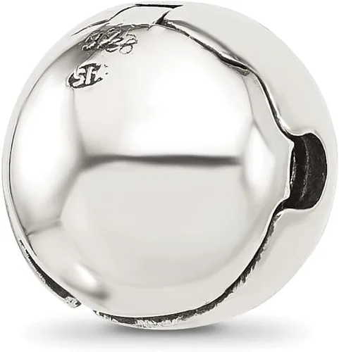Vista 5 de Reflejos de plata de ley maciza cuentas con bisagras Fleur-de-lis - 0413in Plata esterlina no conocido