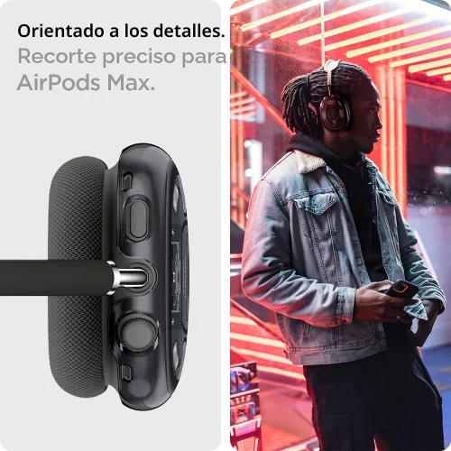 Vista 5 de Spigen Ultra Hybrid Pro - Funda protectora para Airpods Max, diseño Zero One