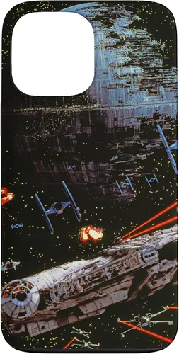 Vista 24 de Star Wars Return of the Jedi Death Star II Battle - Carcasa negra para iPhone 17