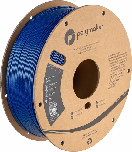 Vista 34 de Polymaker Filamento ASA de 0.07 in, negro, 2.2 lbs, resistente a los rayos 4.370 – 0.07 in negro (código hexagonal: #17161a)
