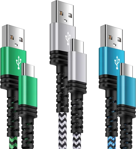 Vista 8 de Cable USB tipo C para iPhone 15 17e de carga rápida, cable USB A a USB C de 10 pies de largo Fast Charging for iPhone 15 16 17 Pro Max Plus