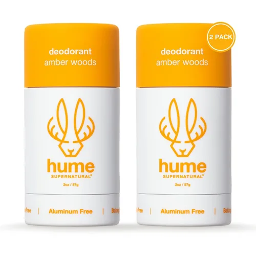 Vista 9 de Hume Supernatural Desodorante sin aluminio para mujeres y hombres, seguro para pieles sensibles, probiótico, a base de plantas, sin bicarbonato