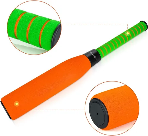 Vista 4 de CeleMoon 22 Inch Soft Foam Kids Baseball Bat Set with Balls Gift Toys for Children Toddlers Boys Girls Age 3-5-8 Outdoor Indoor Sport T Ball Game