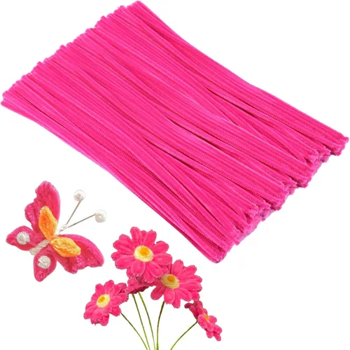 Vista 20 de ZXIIXZ Limpiapipas, 100 limpiadores de tuberías verdes a granel para hacer flores