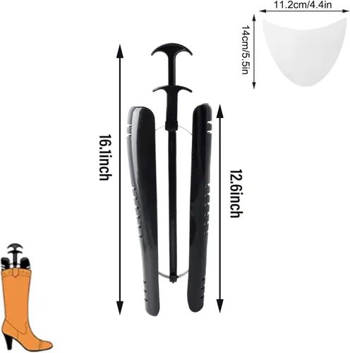 Vista 2 de Boot Stretcher Women Boot Tree Shapers for Knee High Tall Boots,Great Support Boot Inserts Shape Holders