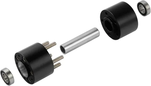 Vista 2 de TCMT Llanta de rueda delantera de 21", buje de rueda de brida de doble disco con guardabarros delantero negro sin pintar, compatible con modelos