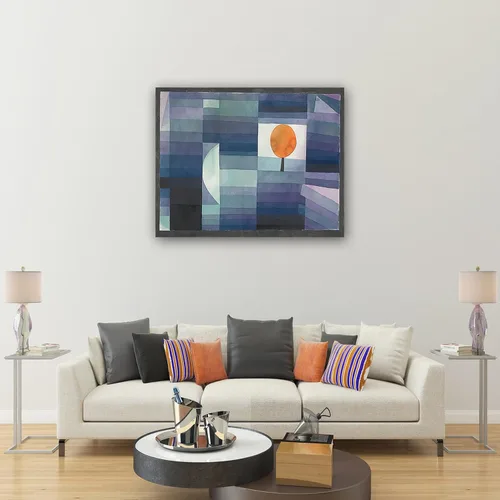Vista 2 de Impresiones en lienzo famosas "Der Bote des Herbstes" - Imagen sobre lienzo - Reproducciones de pinturas abstractas - Lienzo decorativo para Sin