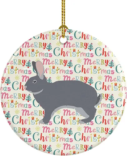 Vista 96 de Caroline's Treasures Adorno de cerámica de avestruz común para árbol de Navidad, decoración colgante para el hogar, Navidad, vacaciones, fiesta