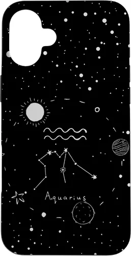 Vista 23 de Aquarius Astrology Celestial Zodiac Sign Aesthetic Case for iPhone 17