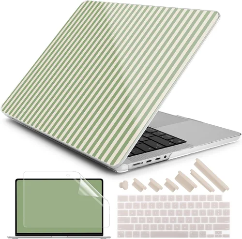 Vista 34 de DONGKE Funda para M5 MacBook Pro de 14 pulgadas 2025 2024-2021 M4 M3 M2 M1, cubierta de carcasa dura de plástico compatible con A3434 A3112 A3401