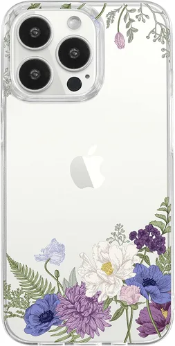 Vista 9 de Blingy's Funda para iPhone 14 Pro, diseño de hojas de otoño doradas, diseño divertido de otoño, funda protectora transparente de TPU suave