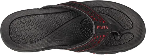 Vista 6 de PhiFA Men's Thong Sandals Indoor and Outdoor Beach Flip Flop