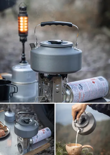 Vista 7 de CAMPINGMOON - Cafetera ultraligera portátil de 1 litro para acampar S1000