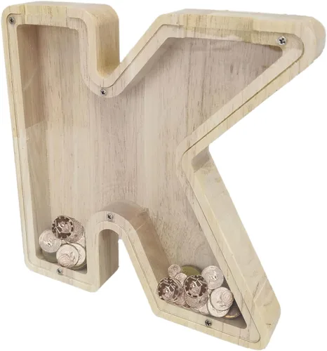 Vista 11 de FixtureDisplays® Alcancía de madera para gatos, alcancía de ahorro para niños, bonita moneda de recuerdo para niños y niñas, es un regalo único
