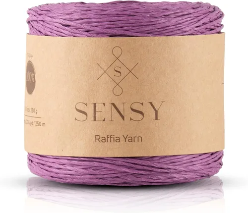 Vista 21 de Sensy Premium - Hilo de rafia multicolor (185 yardas, 100% papel, 400)