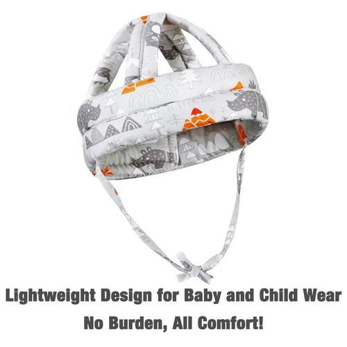Vista 5 de PandaEar Casco de bebé para gatear y caminar, protector de cabeza de bebé, cascos para bebés de 6 a 12 meses, cojín de protección para la cabeza