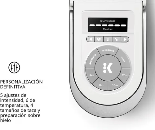 Vista 3 de Keurig K-Supreme SMART Cafetera de una sola porción con compatibilidad WiFi, 4 tamaños de preparación y depósito extraíble de 66 onzas, compatible