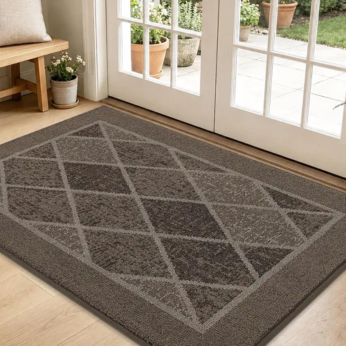 Vista 12 de BEQHAUSE - Tapete para puerta de 20 x 32 pulgadas, antideslizante, color beige