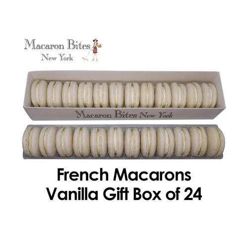 Vista 8 de Macarons Caja de Regalo de 24 Macarons Franceses - Vainilla
