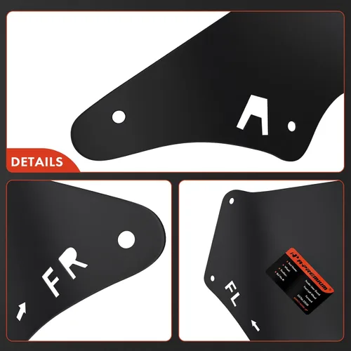 Vista 7 de A-Premium Protectores de salpicadero Compatibles con Toyota 4Runner 2003-2009 FJ Cruiser 2007-2014 Land Cruiser Prado 2003-2019 Juego de 4