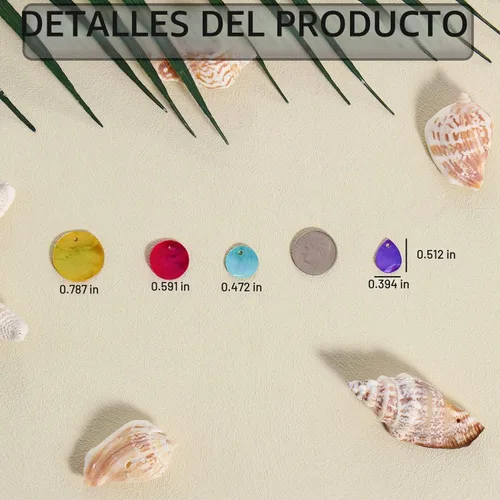 Vista 6 de Firstmeet Cuentas de concha, 150 cuentas redondas naturales de mejillón de 0.59 pulgadas con parte trasera iridiscente para hacer joyas artesanales