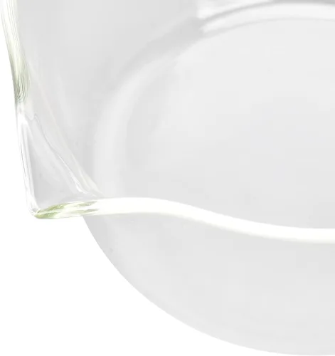 Vista 8 de Sartén para leche, olla de leche de vidrio con mango de madera antiadherente, con boquilla en forma de V, cacerola para cocinar, accesorios