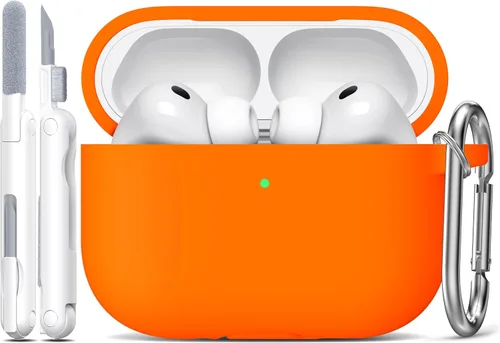 Vista 117 de R-fun for AirPods 2nd/1st Case Silicone Cover, Banana Violet Violeta plátano