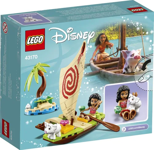 Vista 5 de LEGO Disney Moana's Ocean Adventure 43170 Kit de construcción de juguete, nuevo 2020 (46 piezas)