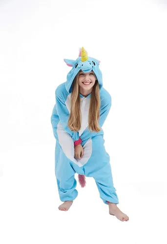 Vista 6 de SimZoo Pijama de animal para adultos, disfraz de cosplay de animales para hombres y mujeres, ropa de dormir unisex de una sola pieza