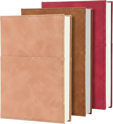 Vista 18 de Comix Cuaderno rayado para mujeres y hombres, cuadernos de diario para oficina, escuela, hogar, 240 páginas, 5.5 x 8.3 pulgadas, rayas Negro
