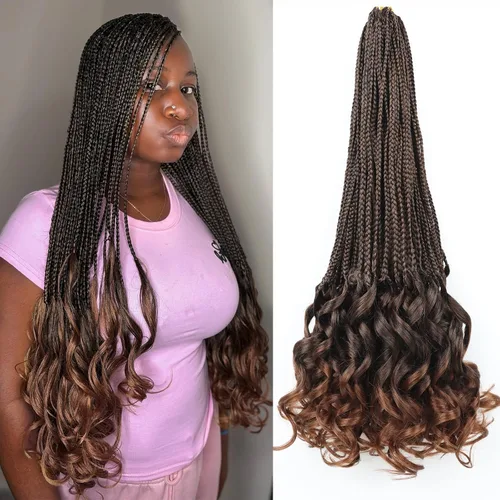 Vista 57 de Cabello para Trenzas Rizo Francés Color 1 Trenzas de Ganchillo Rizo Francés 10 Pulgadas Trenzas de Caja Cabello de Ganchillo para Mujeres y Niños