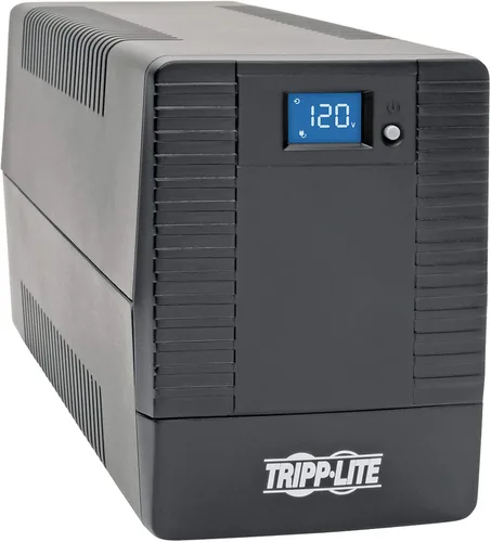 Vista 9 de Tripp Lite UPS de respaldo de batería de 650VA, 350W, para montaje en rack/torre, pantalla LCD, AVR, USB, DB9 (OMNI650LCD)