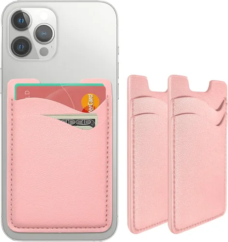 Vista 11 de Soporte para tarjetas de teléfono, billetera de cuero para teléfono Negro