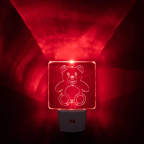 Vista 9 de Spectra479 - Luz nocturna LED roja tenue para dormitorios y baños [paquete de 2] - BioRhythm Safe - (círculo) Caja fuerte BioRhythm