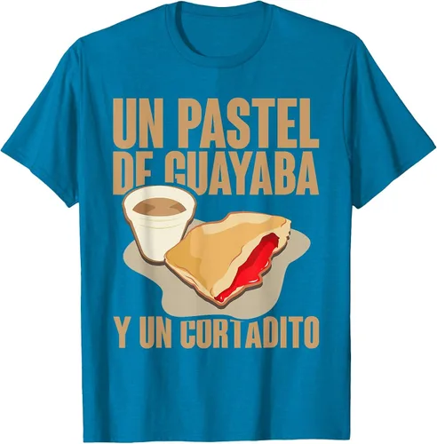 Vista 10 de Funny Cuban Coffee Guayaba Guava Breakfast T Shirt T-Shirt Asphalt Grey