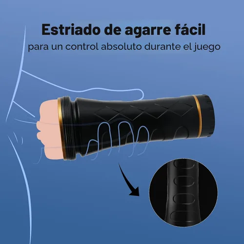 Vista 3 de Tracy's Dog® Masturbadores masculinos para adultos, juguetes sexuales realistas con textura de bolsillo, vagina hombre masturbación Stroker (negrura)