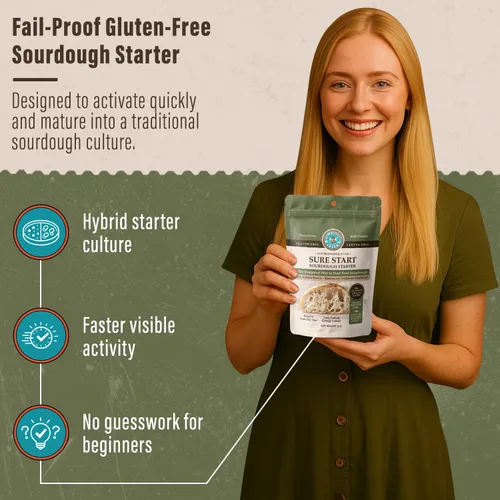 Vista 7 de My Rustic Roots Sure Start - Iniciador de masa madre sin gluten, totalmente