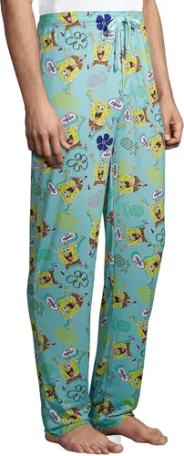 Vista 2 de Nickelodeon Pantalón de pijama de alto rendimiento para hombre Bob Esponja