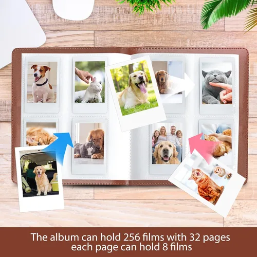Vista 4 de Polaroid SnapTouch PIC-300 Z2300 - Álbum de fotos de 256 bolsillos para cámara instantánea Fujifilm Instax Mini LiPlay 11 9 8+ 8 7S, impresora Marrón