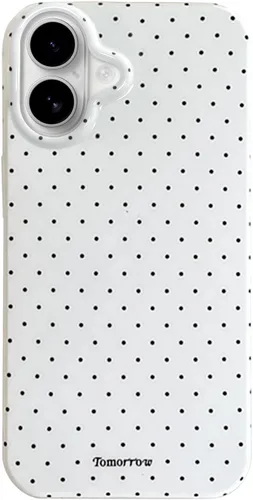 Vista 62 de inewateri Funda compatible con iPhone 11 con bonito diseño estético de lunares a la moda, fundas simples para TPU suave, funda de protección Negro