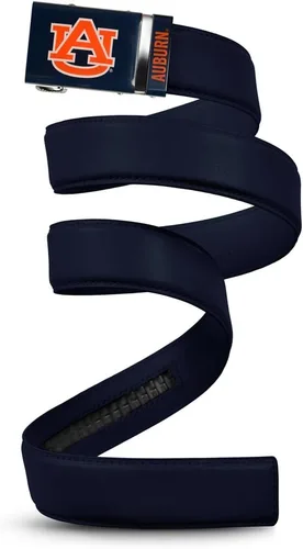 Vista 67 de Mission Belt Con licencia oficial de la NC Alabama Crimson Tide Crimson Tide (Cuero Negro)