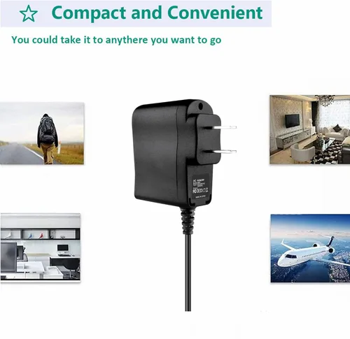 Vista 3 de Adaptador de CA compatible con First Alert DW-700 D-520 Cargador de cámara Fuente de alimentación PSU