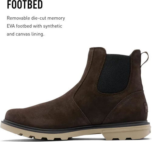 Vista 4 de SOREL Botas impermeables Carson Chelsea para hombre