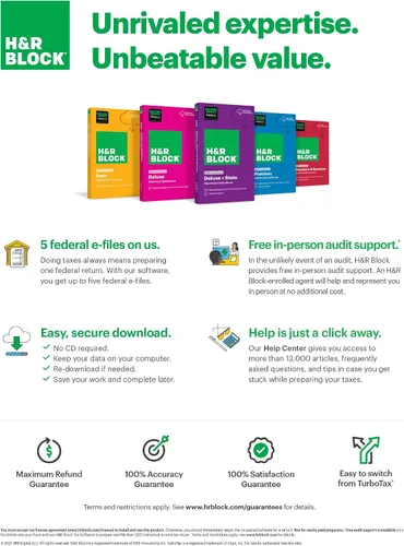 Vista 3 de H&R Block Software de impuestos Deluxe 2021 Mac [Mac Download] [Versión antigua]