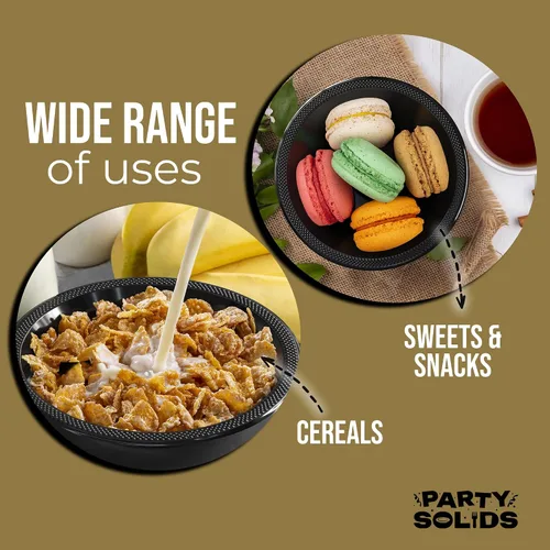 Vista 7 de Exquisite Party Solids - Cuencos desechables de plástico de 12 onzas para sopa de comida caliente, 100 unidades, para sopa, ensalada, cereales