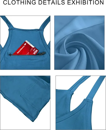 Vista 3 de Vestido atlético para mujer con pantalones cortos incorporados, mini vestido de entrenamiento deportivo para golf, verano 2024